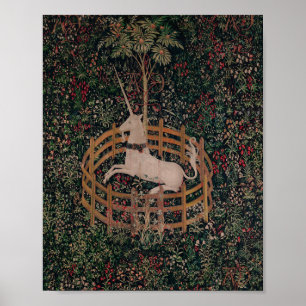 Arte medieval de unicornio de caza - Unicornio des