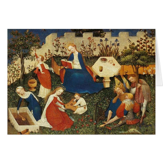 Arte medieval del Jardín del Edén (Anverso (Horizontal))