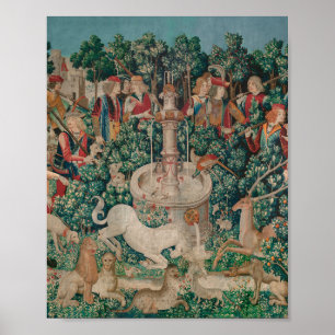 Arte medieval Unicorn Hunt - Unicorn es encontrado