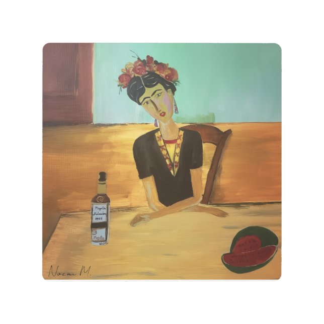 arte metalizado de frida (Anverso)