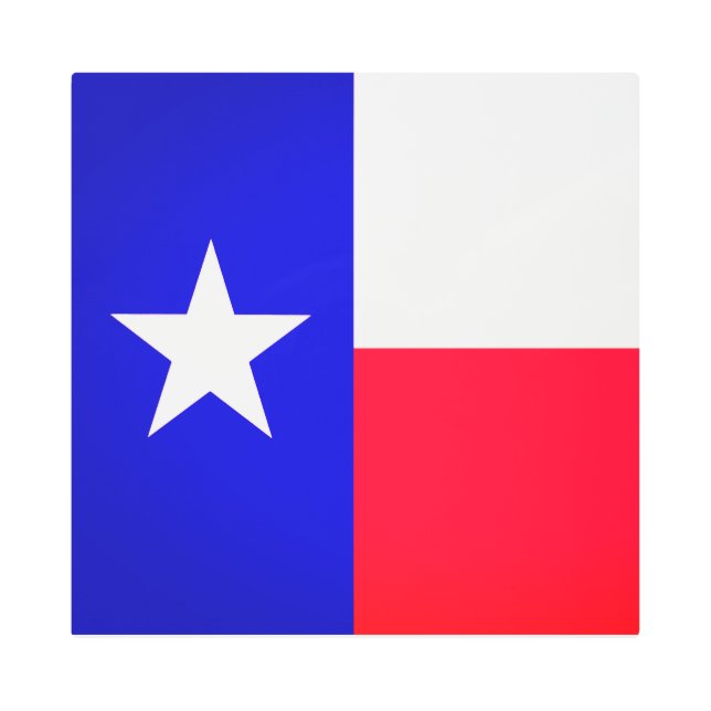 Arte metalizado de la bandera de Texas (Anverso)