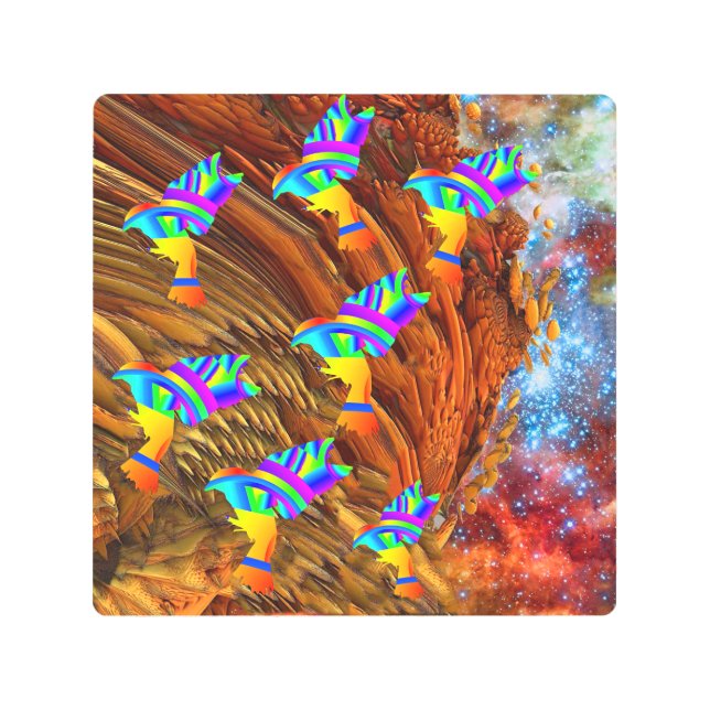 Arte Metalizado de Star Birds (Anverso)