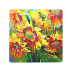 Arte Metalizado del girasol