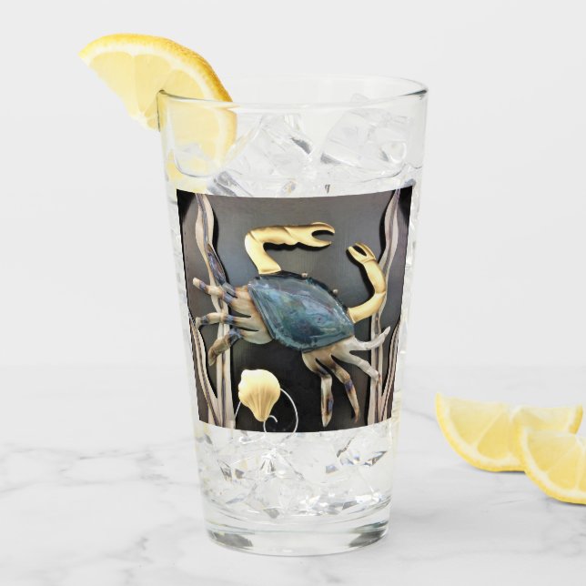 Arte Metalizado del océano azul cangrejo (Anverso (hielo))