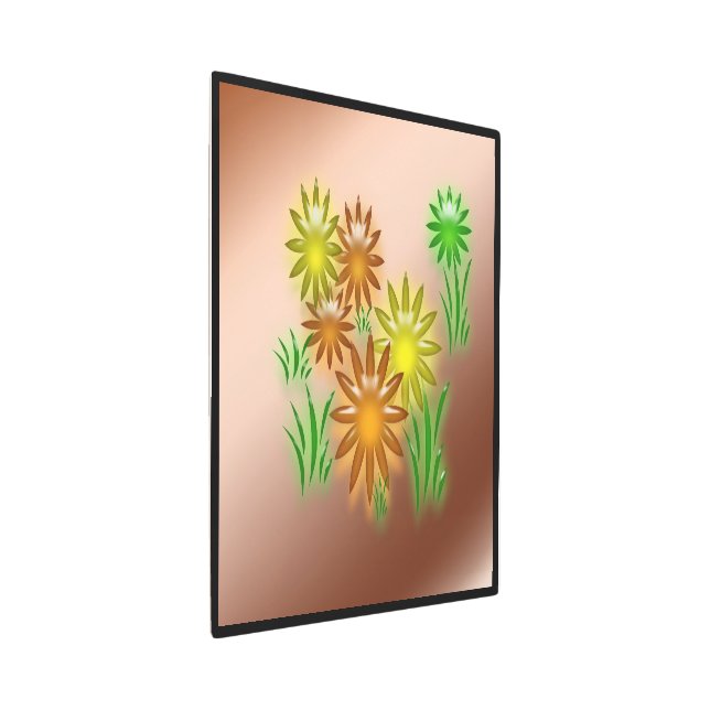 Arte metalizado - Flores de neón (3/4)