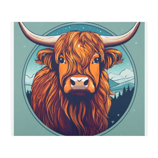 Arte Metalizado Mystic Wolf - Tribal & Rustic Styl (Anverso)