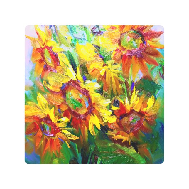 Arte Metalizado Sunflower 3 (Anverso)