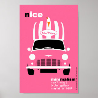 Arte minimalista de la camioneta de helados origin