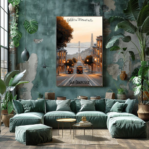 Arte minimalista del horizonte de San Francisco Ca