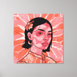 Arte minimalista femenino boho moderno