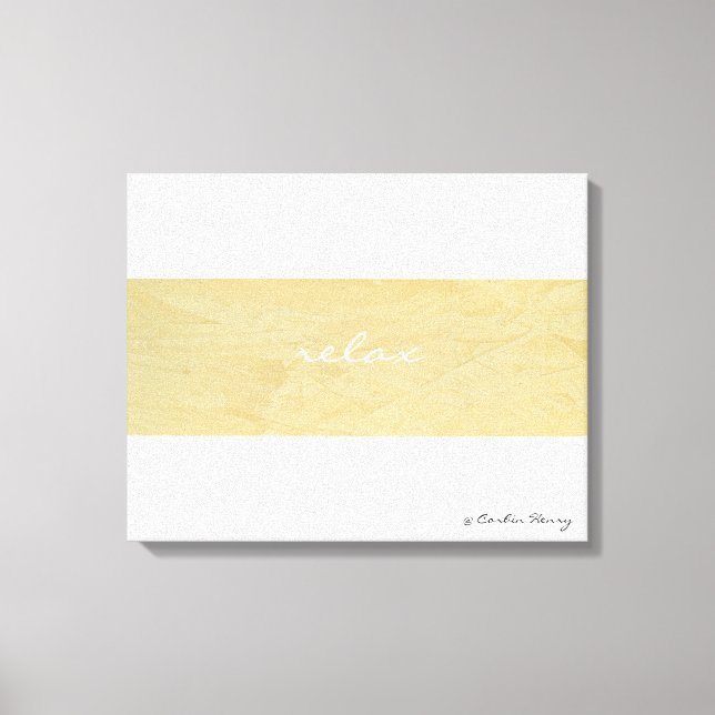 Arte minimalista relajante en lienzo (Anverso)