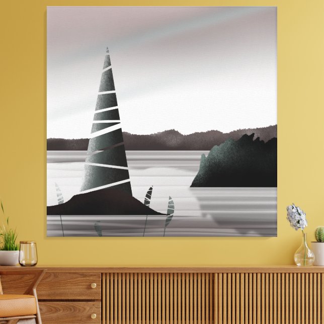 Arte Mínimo Abstracto de la Costa del Pacífico (Insitu (Sala de estar))
