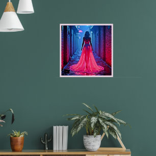 Arte Misterioso de Calleja con Vestido de Luz Rosa