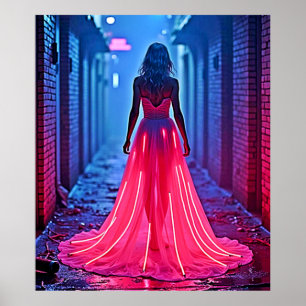 Arte Misterioso de Calleja con Vestido de Luz Rosa
