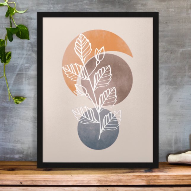 Arte moderno abstracto boho de follaje de plantas (Subido por el creador)