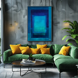 Arte moderno abstracto campo de color de profundid