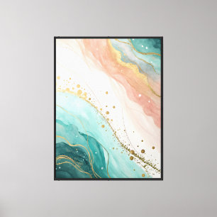 Arte moderno abstracto de acuarela en impresión