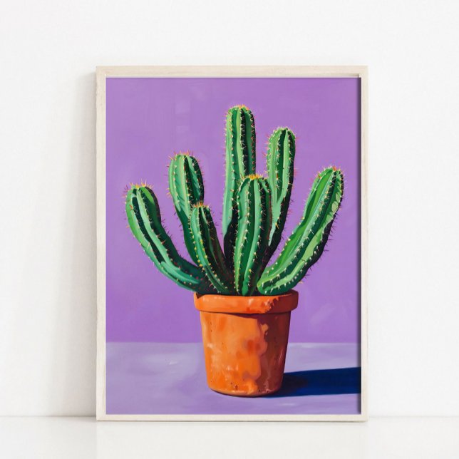Arte moderno abstracto de cactus para pared, Estil (Subido por el creador)
