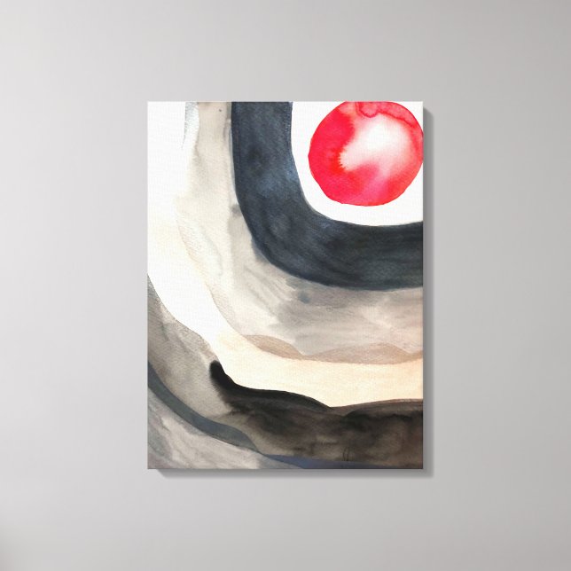 Arte moderno abstracto gris y negro en el sol (Anverso)