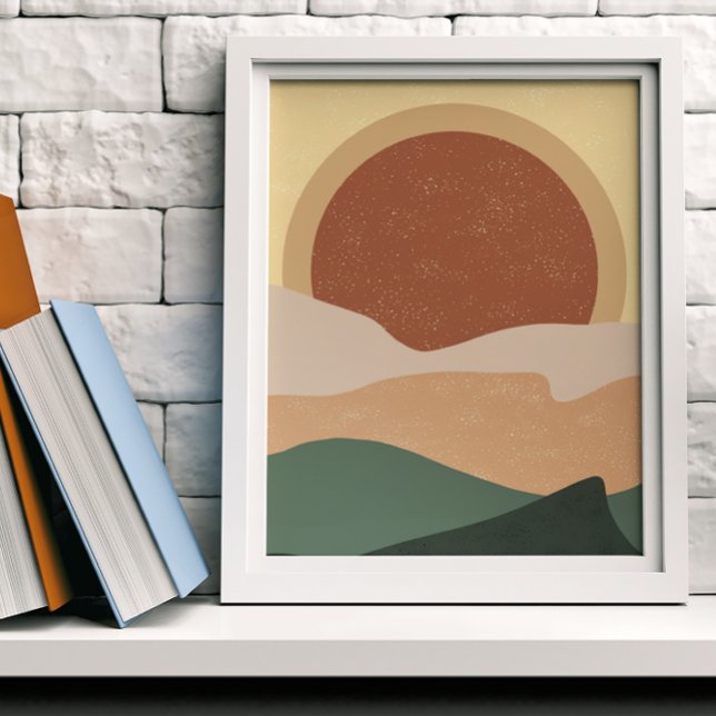 Arte moderno atardecer estética boho (Subido por el creador)