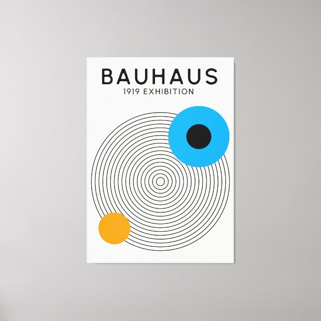 Arte Moderno Bauhaus Círculos Concéntricos Impresi (Anverso)