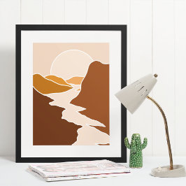 arte moderno boho impresión en papel de cartel de 