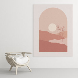 Arte moderno boho impresión en papel de cartel de