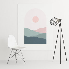 Arte moderno boho impresión en papel de cartel de 