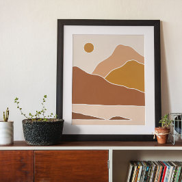 arte moderno boho impresión en papel de cartel de 