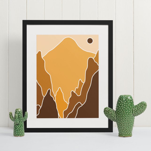 arte moderno boho impresión en pared (boho modern wall art Print)
