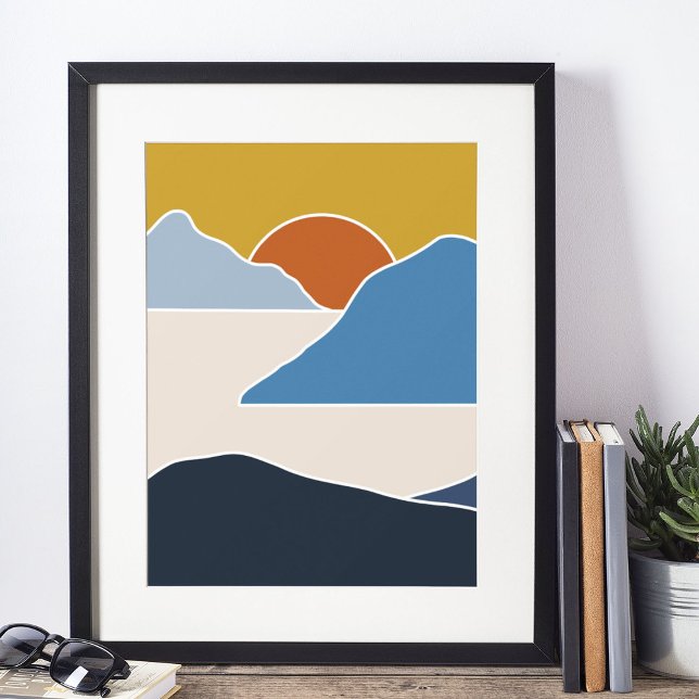 arte moderno boho impresión pared (boho modern wall art Print)