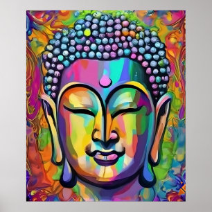 Arte moderno Buddha Multicolor