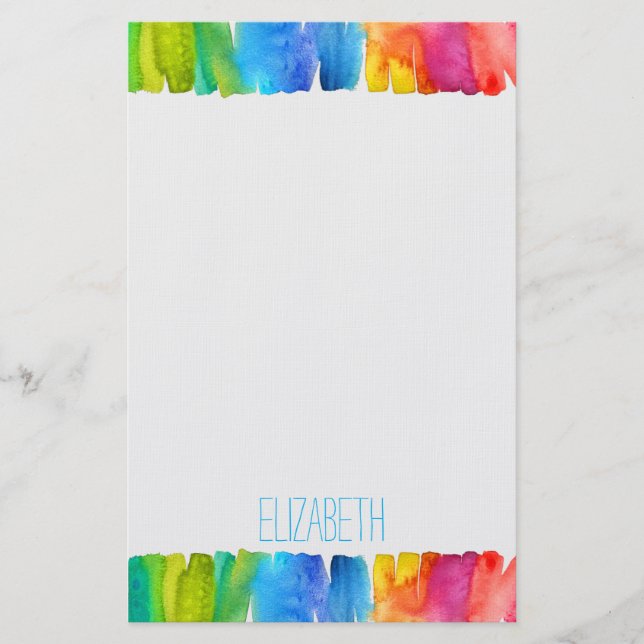 Arte moderno chica de arte bonito papel personaliz (Anverso)