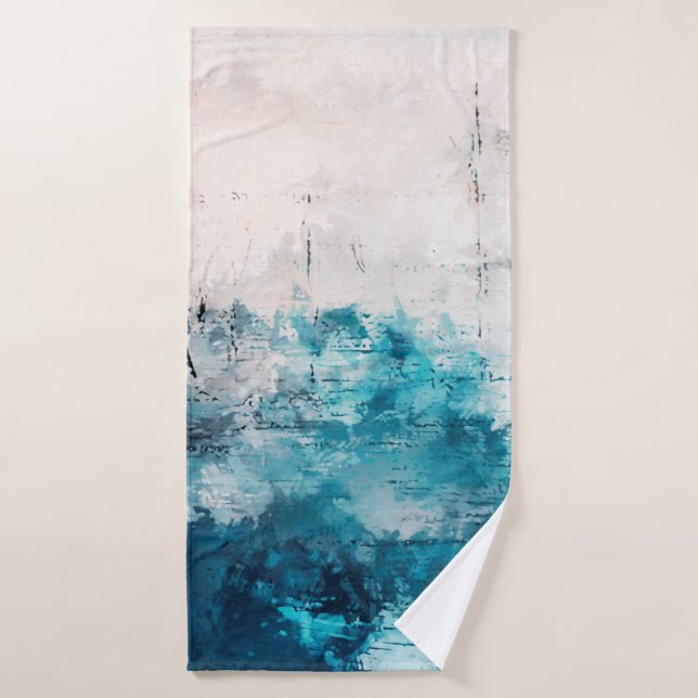 Arte moderno. Coloridas obras de arte contemporáne (Toalla de baño)