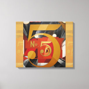 Arte moderno Cubista Demuth Figura 5 en Oro