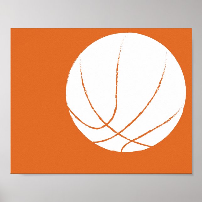 Arte moderno de baloncesto pintado a mano - 1 de 6 (Frente)