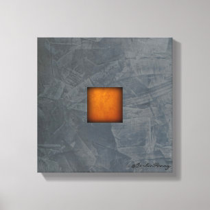 Arte moderno de estuco dorado gris pizarra