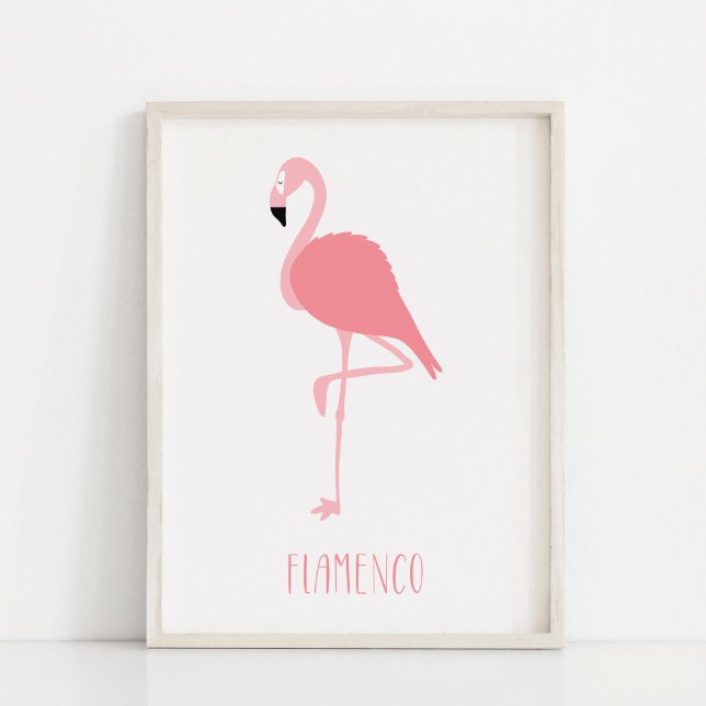 Arte moderno de flamenco rosa (Subido por el creador)