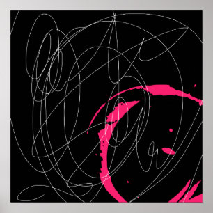 Arte moderno de líneas abstractas mínimas