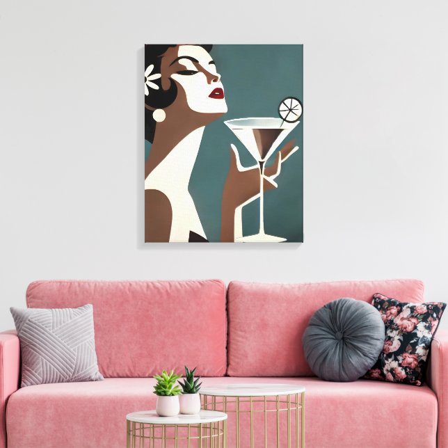 Arte Moderno de Mitad de Siglo La DIva del Martini (Insitu (Sala de estar))