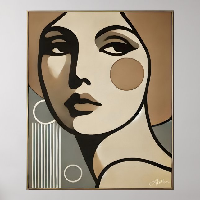 Arte Moderno de Mitad de Siglo La Mirada Modo de M (Frente)