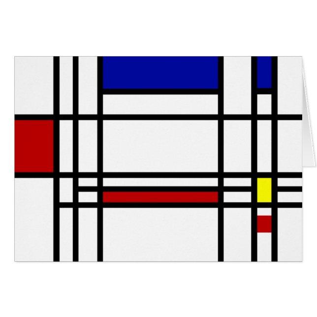 Arte moderno de Mondrian (Anverso (Horizontal))