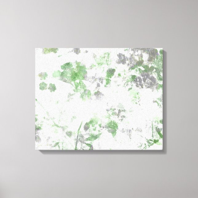 Arte moderno de patrón floral y mezcla de textura  (Anverso)