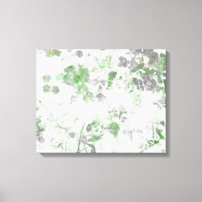 Arte moderno de patrón floral y mezcla de textura  (Anverso)