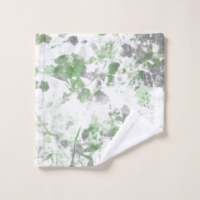 Arte moderno de patrón floral y mezcla de textura  (Toallita)