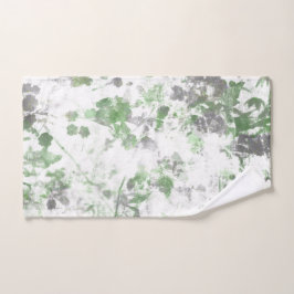 Arte moderno de patrón floral y mezcla de textura