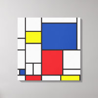 Arte Moderno De Stijl Geométrico Minimalista Mondr
