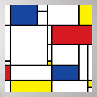 Arte Moderno De Stijl Geométrico Minimalista Mondr