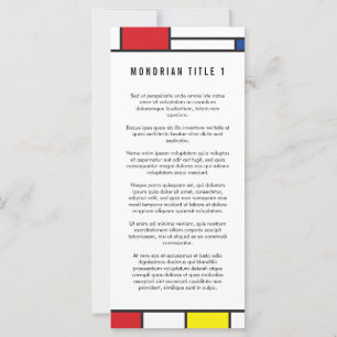 Arte Moderno De Stijl Geométrico Minimalista Mondr