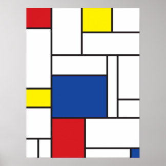 Arte Moderno De Stijl Geométrico Minimalista Mondr